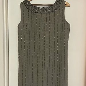 Silhouettes beautiful ladies gray dress NWOT size 18